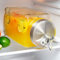 Dispensador de bebidas para refrigerador Dispensador de bebidas de vidrio 3L con dispensador de bebidas frías para bebidas frías, dispensador de agua de refrigerador, dispensador de bebidas