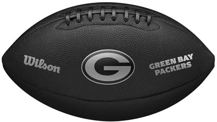 WILSON NFL Team Metallic Premiere Fußball, offizielle Größe, Green Bay Packers