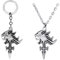 ESHINEDE Final Fantace Schlüsselanhänger Squall Griever Titus Symbol Leonhart Löwenkopf Anhänger Metall Schlüsselanhänger – 2 Stück, S1, One size