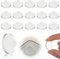36Stück Schutzpuffer Abstandshalter Glasplatte Antirutsch Pads, 25mm Glasplatte Tischplatte rutschfeste Gummi Punkte, Kontrolle der Glas-Tischplatte, für rutschfest für Esstische, Couchtische