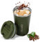 Artlive Tazza da caffè a tenuta stagna, riutilizzabile, isolata e a doppia parete, in acciaio inox, ecologica, con coperchio a tenuta stagna, tazza da caffè caldo e freddo (verde, 510 ml)