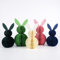 STKMELON Papier Osterhase Set, 5 Stück - Faltbarer Osterhase aus Papier Honeycomb Waben Hase zum Hinstellen Wabenball Osterdeko