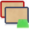 2 Pezzi Tappetino Silicone Forno, 40x30cm Tappetini Da Forno In Silicone, Antiaderente Tappetino Forno Riutilizzabile, Rettangolare Tappetino Forno Senza BPA