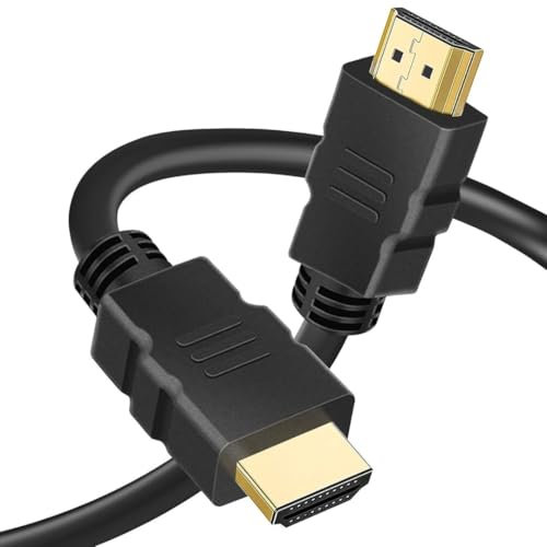 HDMI 2.1 Lead 3m - 8K@60Hz 4K@120Hz Ultra HD High-Speed Cable 48Gbps Compatible with Laptop, Monitor PC, TV, HDTV (1 Meter)
