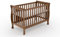 Cuna Gala 120x60 cm – Elegante Cuna Blanca con Barrera extraíble – Convertible en Cama de día, Fabricada en Madera de Pino y MDF