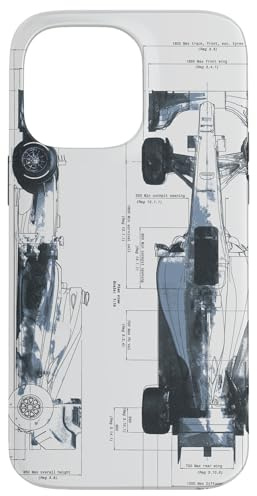 Race Motorsport Racing Blueprint Maschinenbau Hülle für iPhone 14 Pro Max