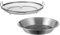 LOVIVER Fried Food Server Mesh Drain Pan with Handles Stainless Steel Frying Grilling Food Strainer Mesh Strainer Frying Drainer Net