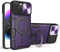SEAHAI Cover per ZTE nubia Neo 2 5G, [Militare Anti-Caduta] Silicone Ultra Sottile Stile Fresco Custodia, con Metallo Magnetico Supporto e Protezione Fotocamera - Viola scuro