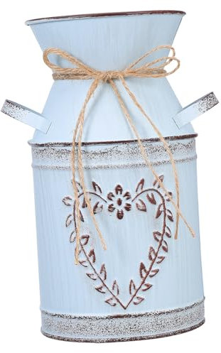 iplusmile 1 pezzo Vaso da Fiori Metallo Forma Decorazione per Giardino e Casa Portafiori Vintage Resistente Amanti delle Piante