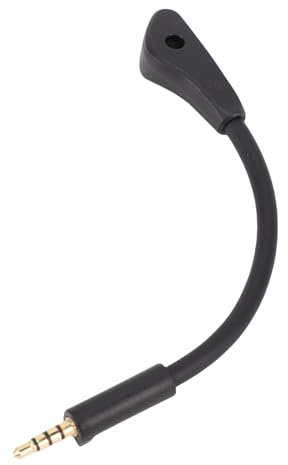 OVAQUIXI Gaming-Headset-Ersatzmikrofon, 3,5-mm-Mikrofon für ROG Delta S, Geräuschunterdrückung, Flexibler Galgenarm für Klaren Sprachchat
