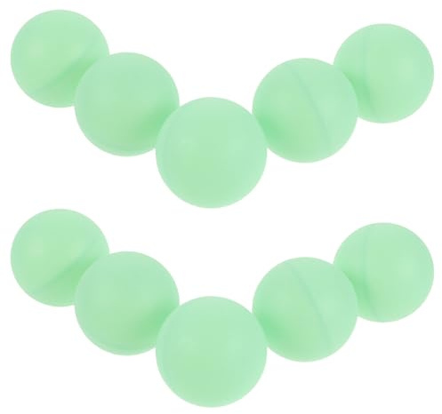 Abaodam Balles de Ping-Pong Luminescentes 40mm, Lot de 10, Blanches | Pp, Réutilisables, Design Lumineux, pour Jeux Compétitifs et Fêtes, Format Standard
