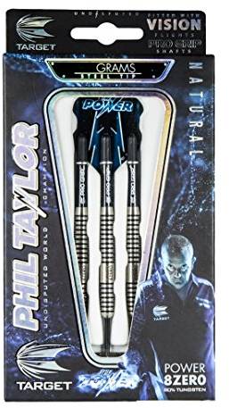 Phil Taylor Power 8Zero Steeldart 26g inkl. 1 Satz Empire®™ Flights