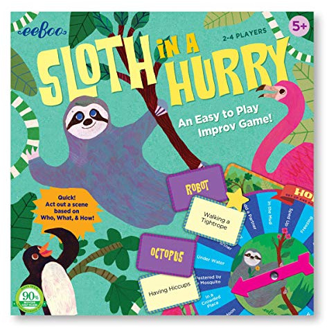 Eeboo SLHGM Sloth In A Hurry Action Game