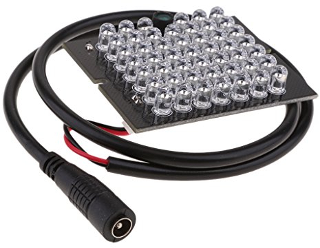 DC12V 48Led 940nm IR Infrarrojo Luz Iluminador Tablero 90 ° Bombillas 48pcs Lámparas LED