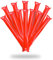 FUN FAN LINE®- Bam Bam Inflatable Stick Set für fußball Party, musikparty, Geburtstagsfeier. krachmacher Spiel beifall Luftballons. (100 Paare) (Red)