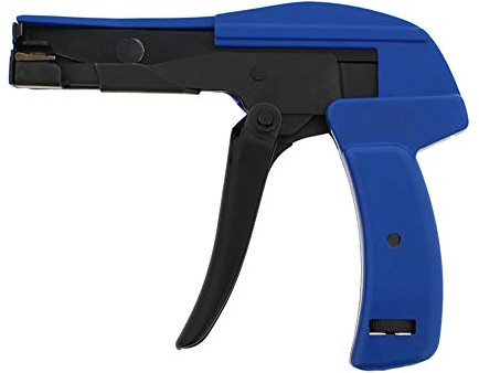 QWORK® Pistola per fascette per cavi , Pistola tirafascette per fissare e tagliare fascette in nylon