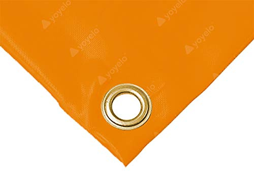 Bishop 610gsm Heavy Duty PVC Tarpaulins, made to measure (2.0m x 3.0m, Orange)