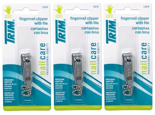 Trim Lot de 3 coupe-ongles pour soins des ongles
