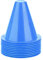 Huaer 10 Stück Markierungshütchen Verkehrshütchen Kinder Fußballtrainingskegel Marker Verkehrskegel Fußballbarrieren Trainingsschildkegel Kleine Pylonen Kinder Outdoor Hütchen (Blau)