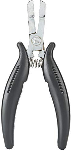 Hair Extensions Pliers Micro Rings Beads Hair Extension Opener Removal Tool (Black)