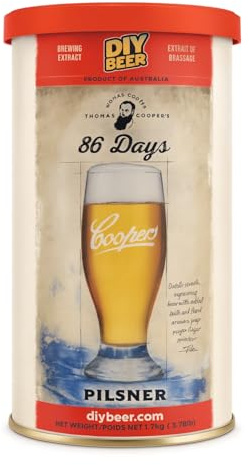 VIRSUS Malto Coopers per Birra Chiara e Scura Fatta in Casa - Diversi Gusti Artigianali da 1,7kg in Barattolo (86 Days Pilsner)