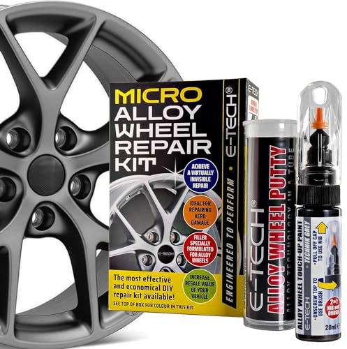 BITS4REASONS - NEW FORMULA E TECH MICRO ALLOY WHEEL REFURBISHMENT KIT- PROFESSIONAL EDITION - GRAPHITE GREY (TECHNIK GREY)