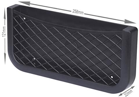 Sunstop Filet de rangement, compartiment à coller ou visser pour véhicules, bateau, camping-car, caravane, armoire et intérieur, utilisation universelle (L = 258 x 121 x 32 mm).