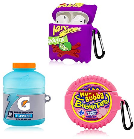 Niedliche AirpodSchutzhülle für Airpods 21, 3DCartoonDesign, KawaiiGummi, Sport, Wasser, Takis, Kartoffel, AirpodsHülle, LebensmittelDesign, Mädchen, Jungen, modisch, lustig, schützende