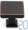 KOOFIZO 20-Pack Square Top & Base Cabinet Knob - Oil Rubbed Bronze Pull Handle (30mm / 1.2 Inch) for Kitchen Cupboard Door, Bedroom Dresser Drawer, Bathroom Wardrobe Hardware