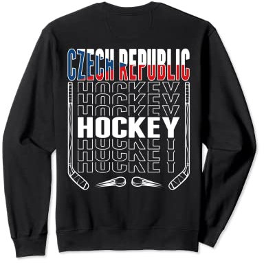 Tschechische Republik Eishockey-Fans Trikot – Support Czech Hockey Sweatshirt