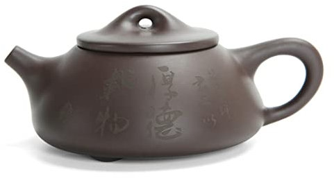 LAIFEKE Chinesischer Stil Handgemachte Lila Lehm Teekanne 185ML Teekanne Kung Fu Teekanne (Stil 1)