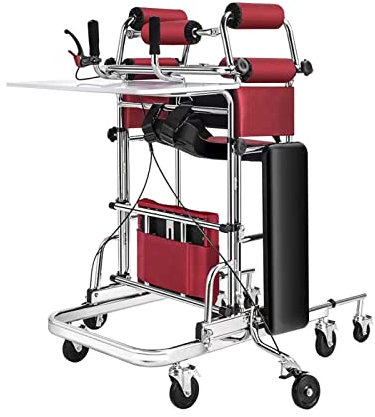 YSUEFIJO Gehhilfe Rollator, Große Menschen Stehen Aufrecht Walker, Belastbarkeit 150 Kg, Bremsen An Den Hebeln, Rollstuhl für Ältere Und Behinderte