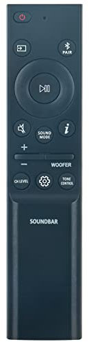 Remote Control Replacement Work for Samsung HW-Q6CB/ZA HW-Q800B/ZA HW-B650 HW-S61B/ZA HW-B550/ZA HW-B63C/ZA HW-Q6CB HW-Q800B HW-Q710B HW-B63M/ZA HW-B450 HW-B550 HW-Q60B HW-Q700B/ZA HW-B43C Soundbar
