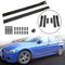 Artudatech Auto-Seitenschweller Splitters Lip, Seitenverkleidungserweiterungen Side Skirt Extensions Rocker Panel Splitters Lip Universal 78.7 Inches
