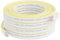 Mygatti 16AWG Speaker Wire 25 FT, 16/2 Gauge Audio Speaker Wire, for Car Speakers Stereo, Home Theater, Automotive Wire, White Jacket with Yellow Polarity Marker, CCA, 2 Conductors Electrical Wire