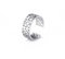 Barcelona Blume quadratischer Ring Frauen verstellbar Edelstahl Gold Farbe ästhetische Ringe Mode Hochzeit Schmuck Geschenk