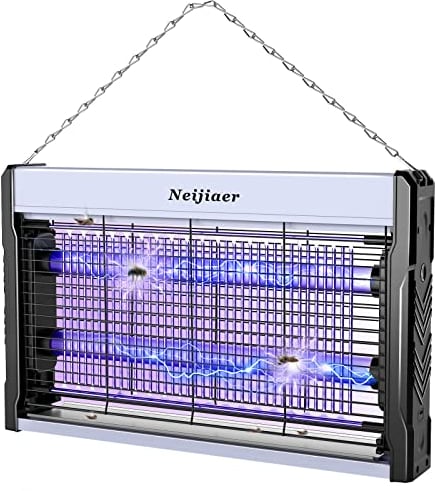 Neijiaer Lampe Anti-Moustique 3200V Lampe Electrique Murale USB avec Câble Piège à Mouches Électrique Piège à Insectes pour l'intérieur et l'extérieur Lampe UV Anti Insectes Volants intérieur