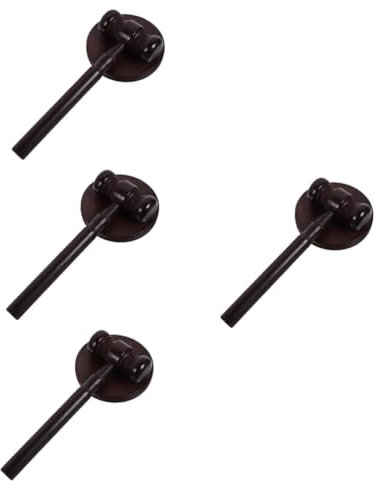 Warmhm 4 Sätze Richterhammer multifunktionshammer multifunktions Hammer Versteigerungshammer Mini-Hammer Holzhämmer Massivholz Kleiner Hammer Requisiten Säule Kind Holzhammer hölzern