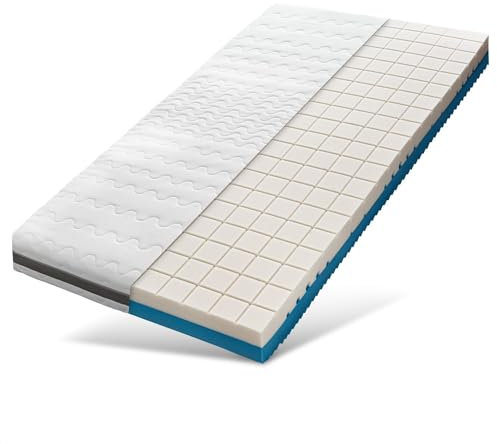 Sleepneo Kaltschaummatratze 180x200 Höhe 18cm Härtegrad H2 H3, ergonomisch 7 Zonen, Bezug mit Aloe Vera Veredelung 2in1 Matratze 180x200cm