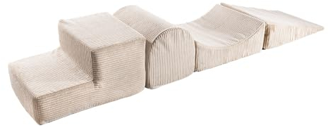 MEOWBABY Parcours motricité bébé en Mousse – Modules motricité Enfant – Structure motricité Escalade – Aire de Jeux intérieur Bloc Mousse, Aesthetic, Khaki