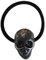 Haarreif für Teenager, Mädchen, elastisches Haarseil, Totenkopf-Kopf, Haargummi, Pferdeschwanz-Halter für weibliche Haarschmuck, Party-Kopfbedeckung
