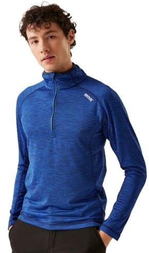 Regatta Herren Yonder schnell trocknendes Gittergewebe Performance-Fleece mit Reißverschluss und Kragen, olympian blue, XXX-Large