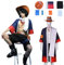 CosDance Anime One Piece Portgas D Ace Cosplay Kostüm mit Hut Halloween Anzug Uniform Charakter Jacken Hosen komplettes Set für Karnevalspartys für Männer (M)