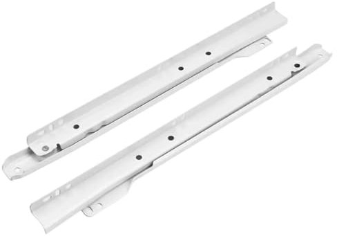 HESHUWEN Schubladenschienen 1 Paar Stumm Zwei Abschnitt Schrank Schublade Folien Schrank Schienen Tisch Rutsche Schubladen Schienensystem(16inch-40cm)