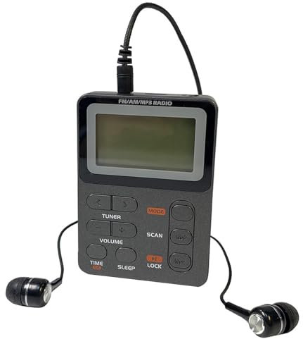 Mp3 de la radio de Fm del bolsillo, radio Fm de Digitaces multifuncionales - Reproductor de MP3 portátil - Radio Función de temporizador de apagado Altavoz multimedia para programas de radio Programas