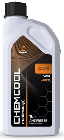 ChemCool Chemodex Concentrate -60°C Antifreeze Coolant In Orange 1 Litre