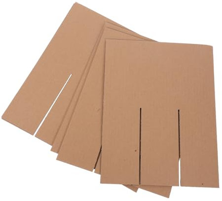 Ciieeo 12-cell Cardboard Wine Box Dividers 5pcs Shipping Inserts for Secure Transport of Glassware 75x75x300mm Size for Moving and Packing