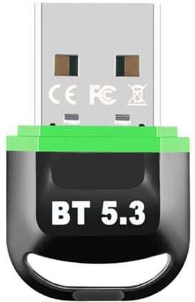 Lonrtesw Adattatore USB Bluetooth 5.3 Trasmettitore Ricevitore Audio Wireless Driver per PC Laptop Altoparlante Mouse Tastiera