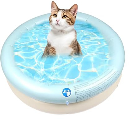 Moxeupon Piscine pour Chien,pour Extérieur | Accessoire Gonflable pour Chat Et Chien De Taille Petite À Moyenne Intérieur Extérieur Jardin
