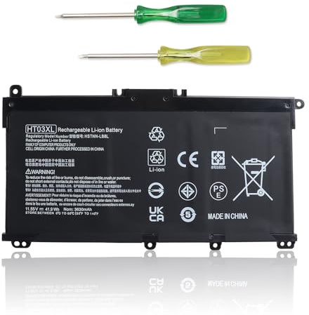 HT03XL L11119-855 Laptop Battery Compatible with HP 340 348 G5, 240 250 340 G7, 14-CE 14-CF 14-CK 14Q-CS 15-CS 15-CW 15-DA 15Q-DS 15S-FQ 17-CA 17-BY Series HSTNN-DB8R HSTNN-DB8S - 11.55V/41.9Wh